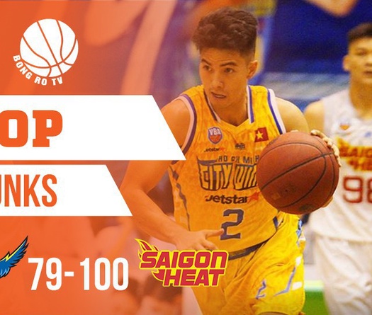 Những pha úp rổ ấn tượng tại Game 34 VBA 2018: HCMC Wings - Saigon Heat