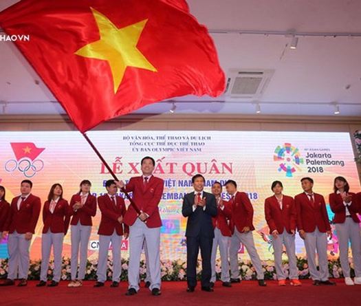 Lễ xuất quân đoàn TTVN tham dự ASIAD 2018: Chờ tin vui chiến thắng