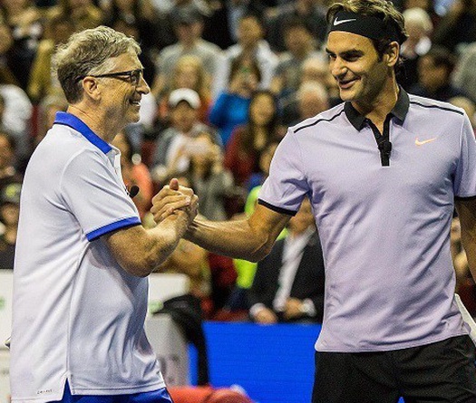 Bài học ý nghĩa từ tỷ phú Bill Gates sau trận đấu cùng Federer