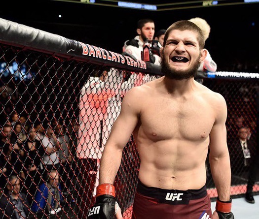 Khabib thách đấu Georges St-Pierre sau khi giành đai vô địch