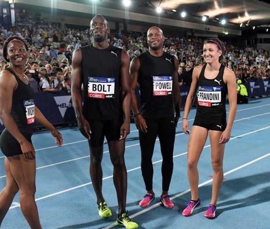 Giải điền kinh Nitro: Usain Bolt ức chế vì chủ nhà được thiên vị