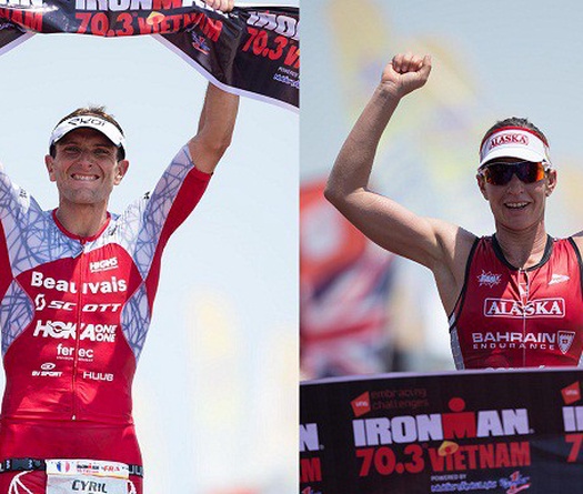 "Siêu nhân" Caroline Steffen thống trị đường đua Ironman 70.3 VN
