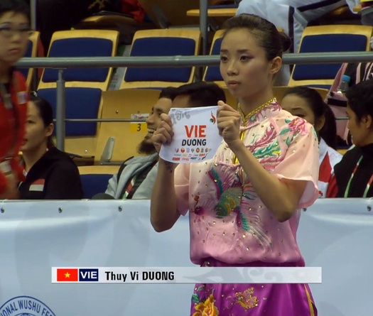 Dương Thúy Vi giành HCV giải wushu VĐTG