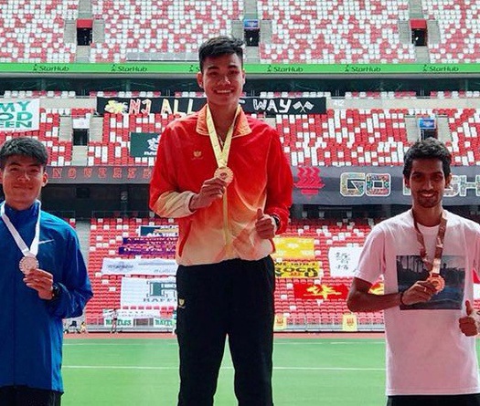 Việt Nam "mở hàng" 2 HCV giải điền kinh mở rộng Singapore 2018