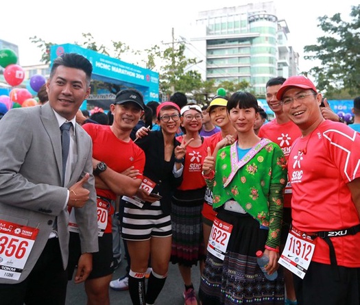 Những sắc màu ấn tượng tại HCMC Marathon 2018