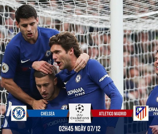 Link xem trực tiếp bóng đá C1 trận Chelsea - Atletico