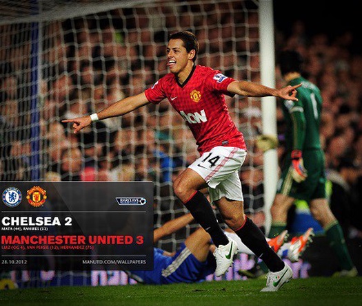 Trận cầu kịch tính giữa Chelsea và Man Utd năm 2012
