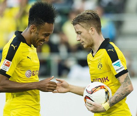 Vũ điệu ‘tình yêu’ của Marco Reus và Aubameyang