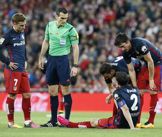 Atletico mất “đá tảng” trước đại chiến với Bayern ở Champions League