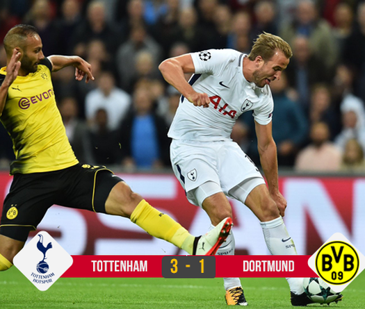 Kết quả bóng đá: Harry Kane tỏa sáng giúp Tottenham hạ Dortmund