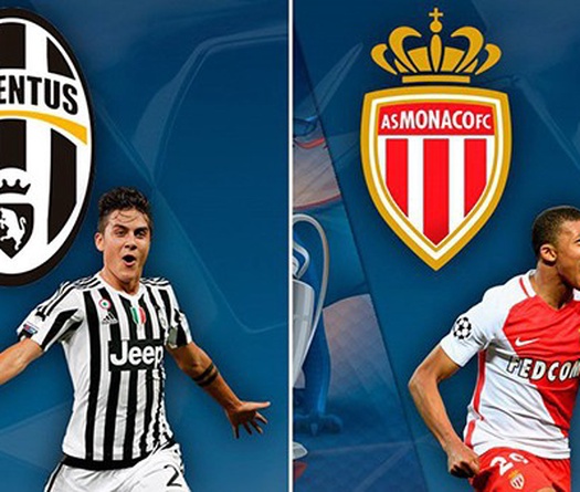 Link xem trực tiếp trận AS Monaco - Juventus 