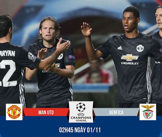 Link xem trực tiếp C1 trận Man Utd - Benfica