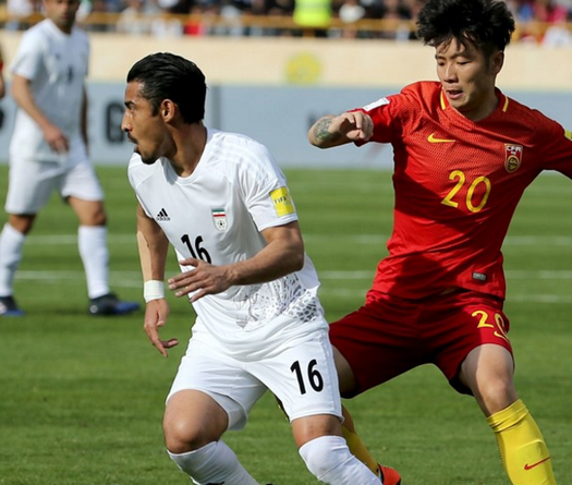 Thất bại trước Iran, Trung Quốc gần như hết cửa dự World Cup 2018