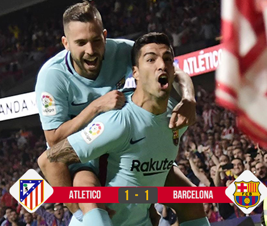 Trực tiếp trận Atletico Madrid - Barca: Bất phân thắng bại