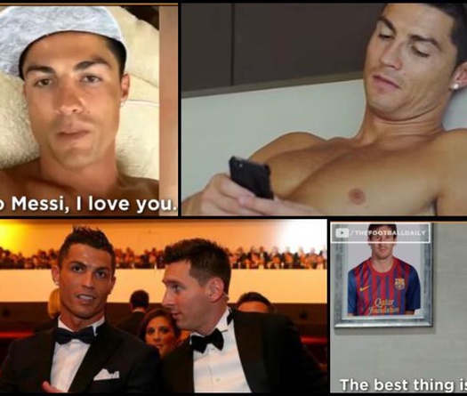 Cristiano Ronaldo: “Messi, tôi yêu em”