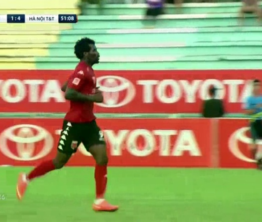 Video Vòng 6 V.League: Long An 2-5 Hà Nội T&T