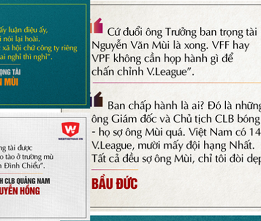 Bầu Đức, trọng tài và những phát ngôn "kinh điển" V.League 2017