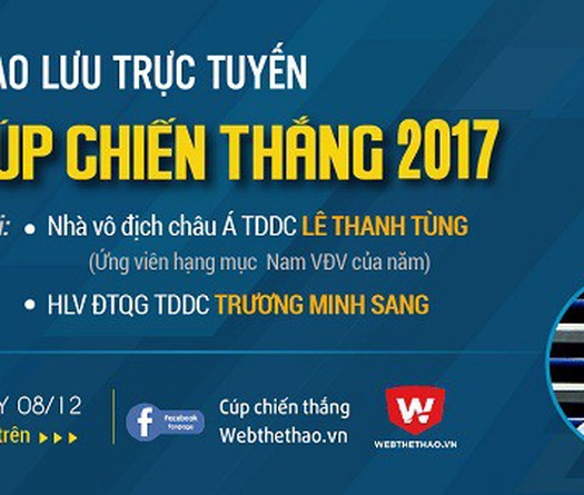 ƯCV Cúp chiến thắng 2017 Lê Thanh Tùng giao lưu trực tuyến với NHM