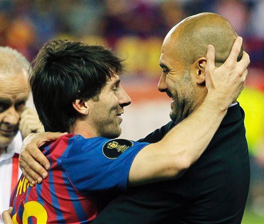 Guardiola và Messi không hẹn mà gặp ở… Man City