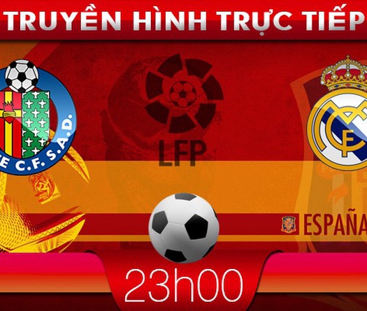 23h00 16/2 &#8211; Truyền hình trực tiếp: Getafe vs Real Madrid