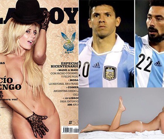 Người mẫu Playboy trả tiền để được ‘thử lửa’ cùng Aguero hoặc Lavezzi