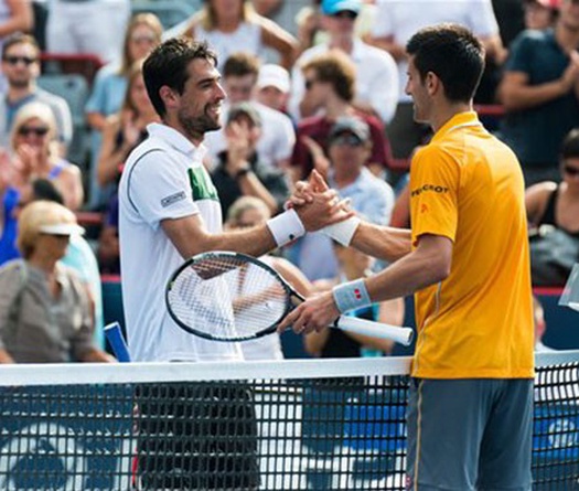 Novak Djokovic 2-0 Jeremy Chardy