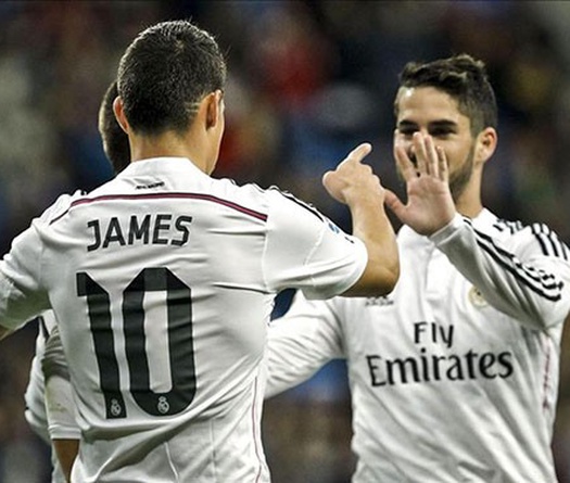 Pha phối hợp ngọt ngào như đường và sữa của James Rodriguez và Isco