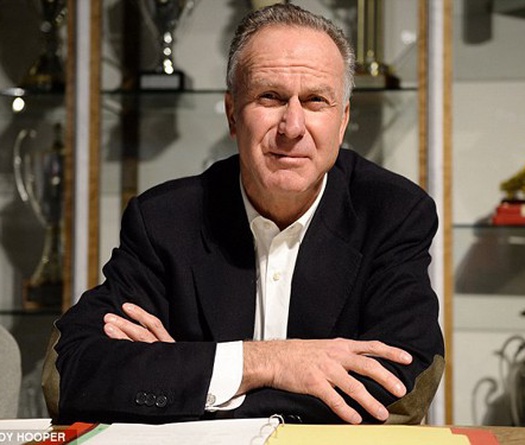 Chủ tịch Bayern Munich cổ vũ Inter Milan