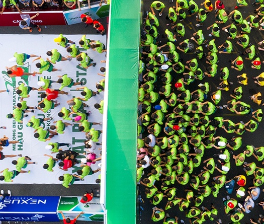 Đường chạy không vòng lặp của Mekong Delta Marathon 2022