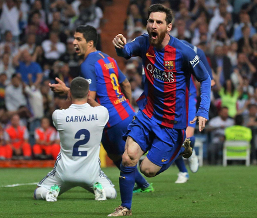 Messi lần cuối ghi bàn ở trận Siêu kinh điển cho Barca là khi nào?