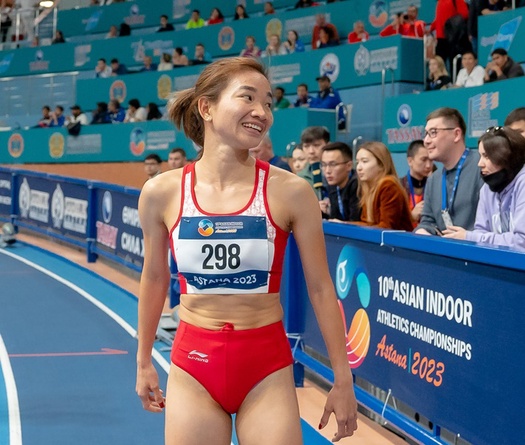 Nguyễn Thị Oanh suýt phá kỷ lục chạy 1500m giải điền kinh trong nhà châu Á tồn tại 15 năm