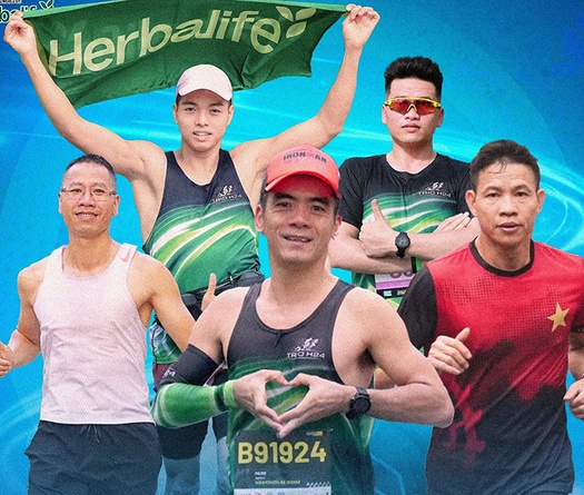 TRIO H24 Team 2 “không đứng bên lề” hạng mục Đồng đội Giải Bán Marathon Quốc tế Việt Nam 2024 tài trợ bởi Herbalife