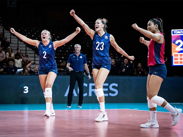 Đánh bại Thổ Nhĩ Kỳ đầy kịch tính, Mỹ giữ vững ngôi đầu VNL 2022