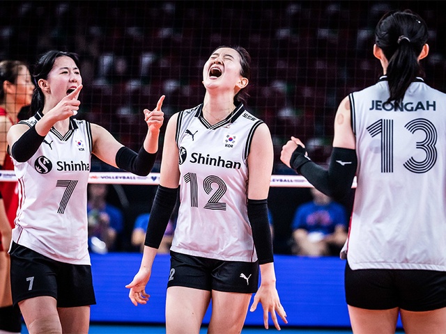 Bóng chuyền nữ Hàn Quốc trắng tay rời VNL 2022