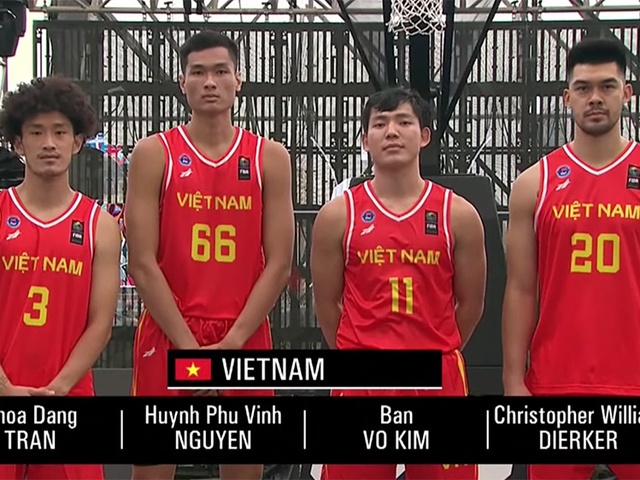 Đội tuyển bóng rổ 3x3 nam Việt Nam thua cay đắng Đài Bắc Trung Hoa ở FIBA 3x3 Asia Cup 2022