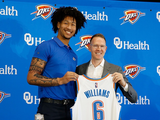 Jaylin Williams ký hợp đồng dài hạn với OKC Thunder, nhận tổng lương 8 triệu đô la Mỹ
