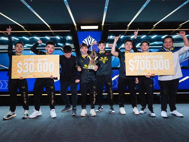 Vô địch AIC 2022, V Gaming trở thành đội tuyển Liên Quân số 1 Việt Nam về tiền thưởng
