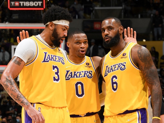 Big 3 Westbrook, LeBron, Davis của Lakers thề non hẹn biển qua ... điện thoại