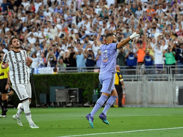 Benzema bị từ chối bàn thắng sau 12 giây, Real Madrid vẫn hạ Juventus
