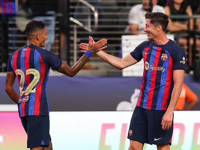 Dembele và Raphinha được chấm điểm cao nhất Barca trong chuyến du đấu 