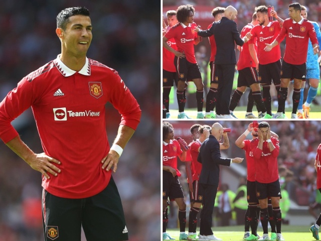 Ronaldo phản ứng về chiến thuật của Ten Hag trong trận MU hòa Rayo