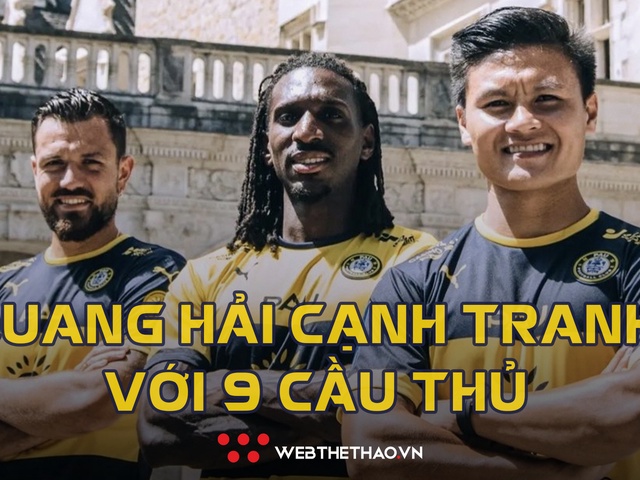 KHỐC LIỆT: Quang Hải cạnh tranh suất đá chính với 9 cầu thủ ở Pau FC