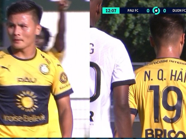 Quang Hải đá chính 68 phút, Pau FC có điểm số đầu tiên ở Ligue 2