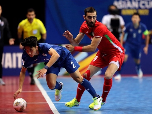 Thái Lan bị đánh phủ đầu ở giây 50, thua đậm Iran ở bán kết futsal châu Á 2022