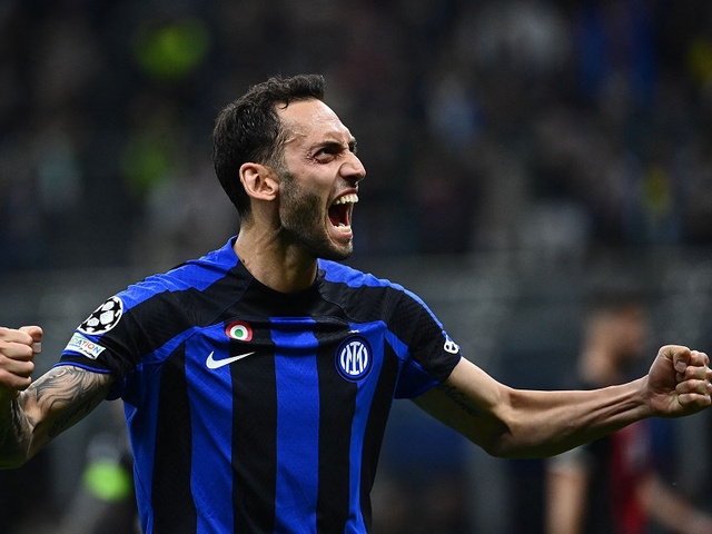 Martinez và Calhanoglu được chấm điểm cao nhất trận Inter vs Milan