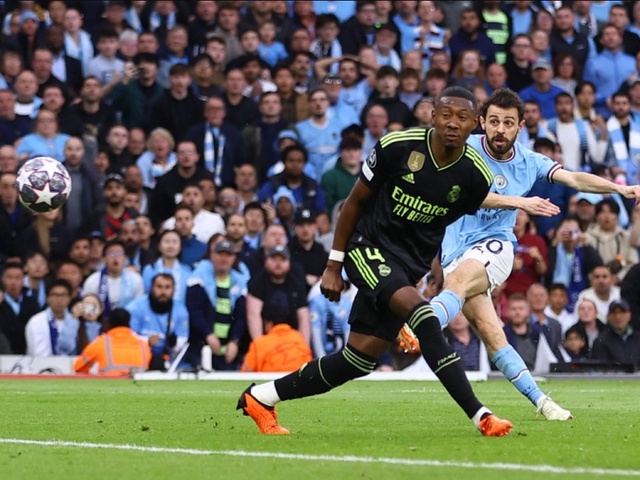 Sơ đồ sút bóng đáng xấu hổ của Real Madrid trước Man City trong hiệp 1