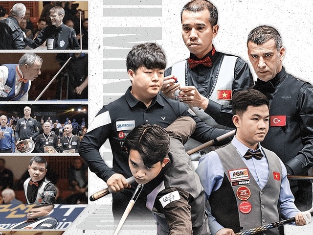 Trần Quyết Chiến, Bao Phương Vinh tranh tài với các tay cơ đẳng cấp thế giới tại World Cup carom 3 băng