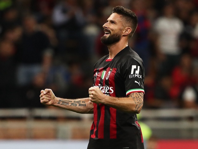 AC Milan thắng “5 sao”, Giroud lập hat-trick sau 7 năm