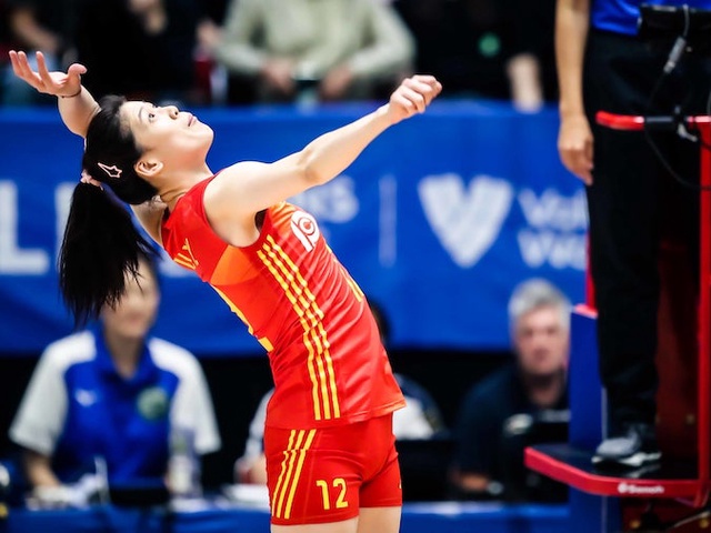 Li Yingying rực cháy, bóng chuyền nữ Trung Quốc ra quân ấn tượng trước Brazil tại VNL 2023