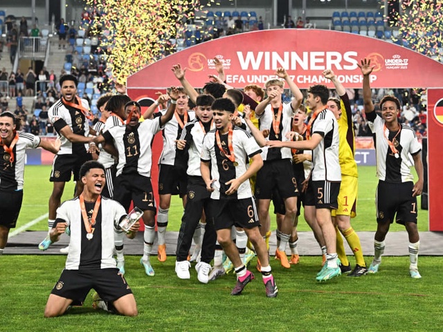 Kết quả giải vô địch U17 châu Âu: Đức lên ngôi sau loạt luân lưu